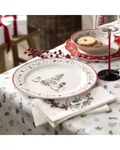 Serving plate SNOWFUN