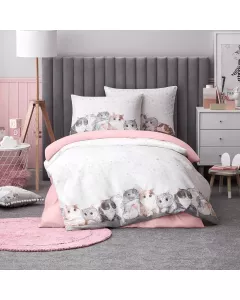 Bed linen set for kids KITTY