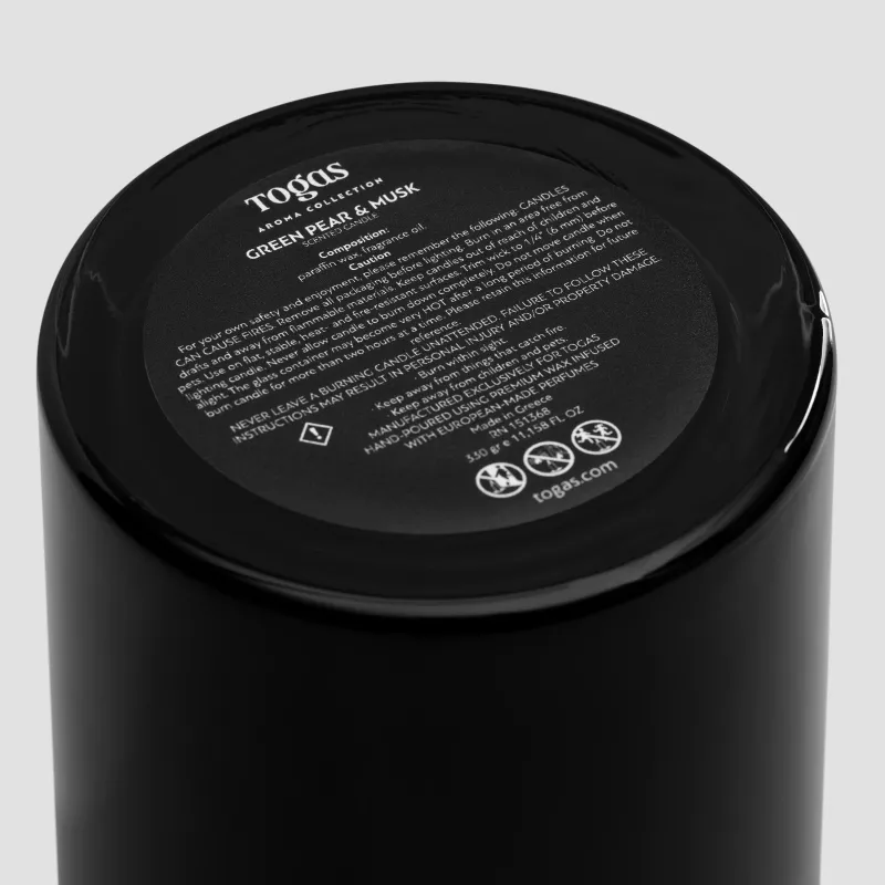 Scented candle GREEN PEAR AND MUSK