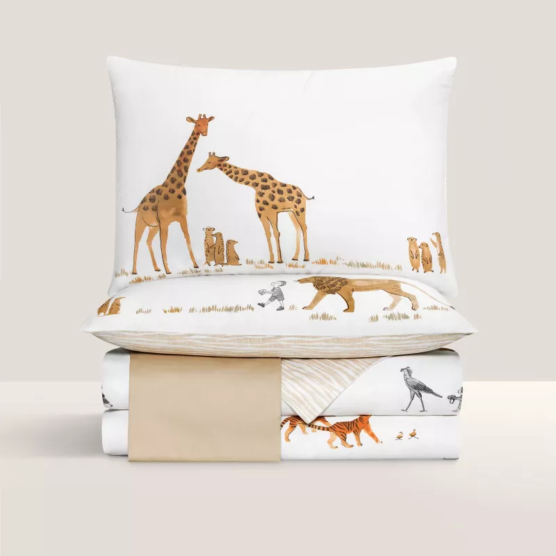 Bed linen set for kids SAFARI
