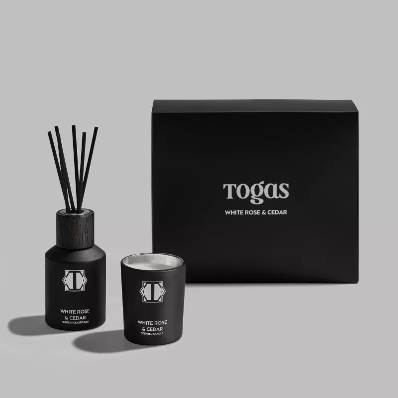 Home fragrance set WHITE ROSE & CEDAR