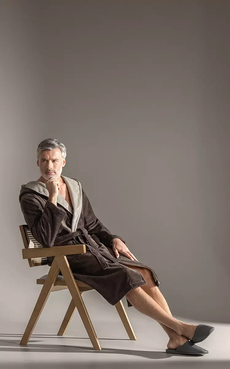 His New Ritual<br> The Art Line Bathrobe